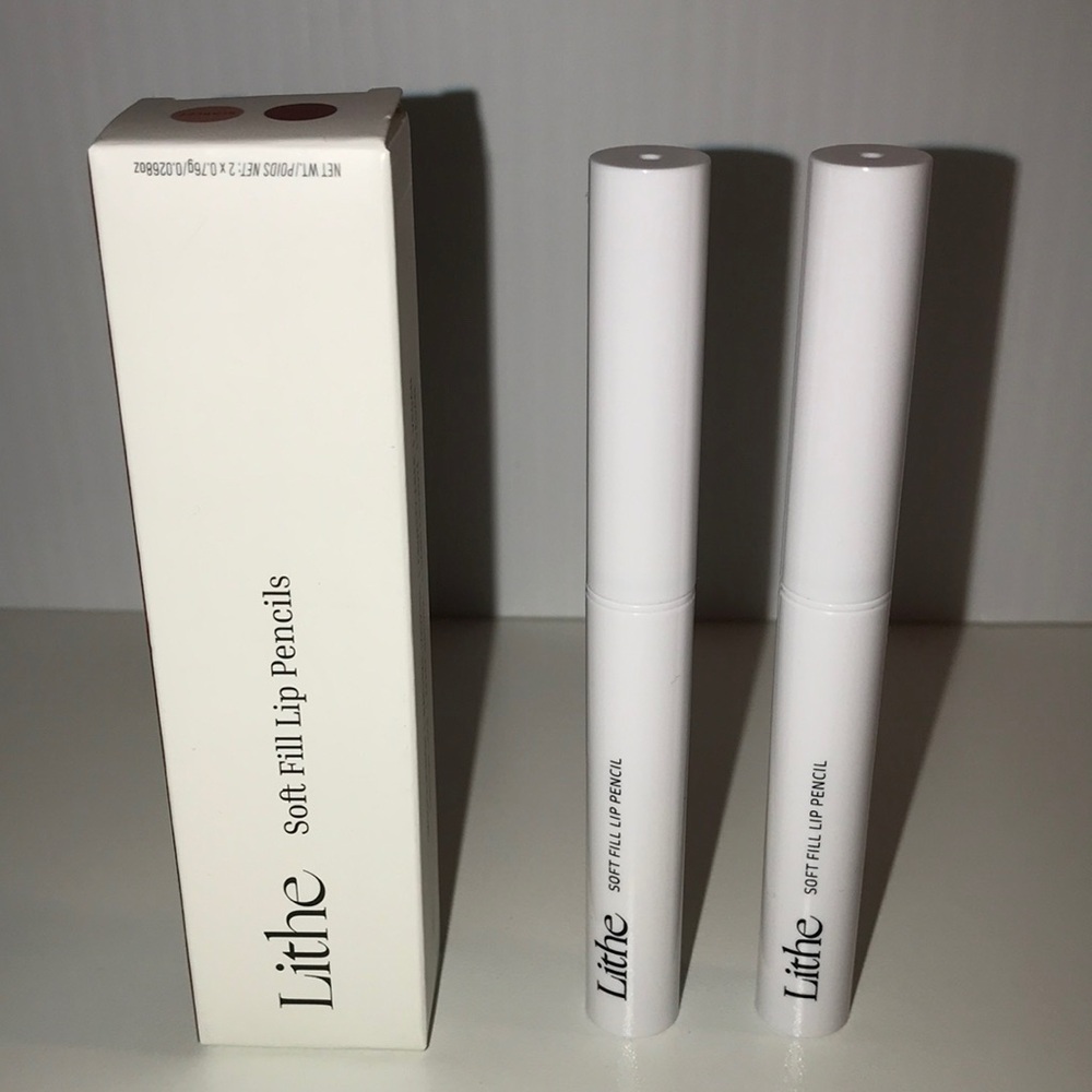 Lithe soft fill lip pencils duo in scarlet and dusk NEW
